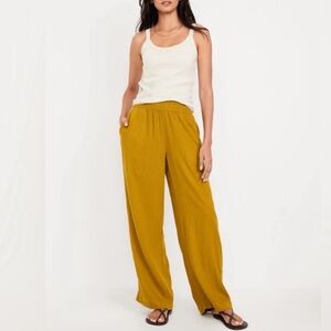 Old Navy Mustard Wide-Leg Pants